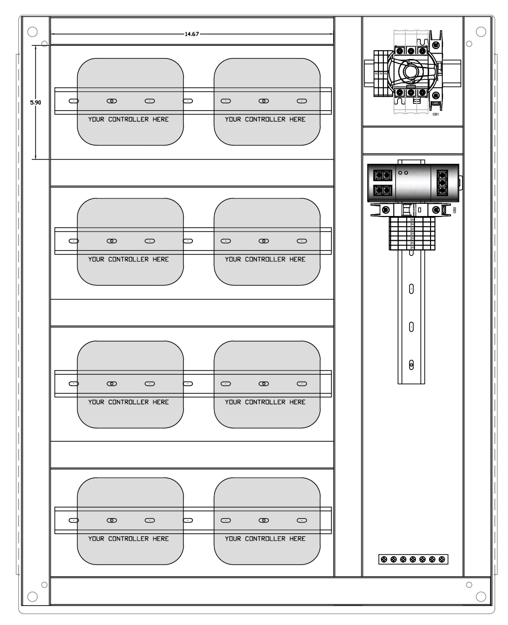 UL508A Pre Fabricated Control Panel 4