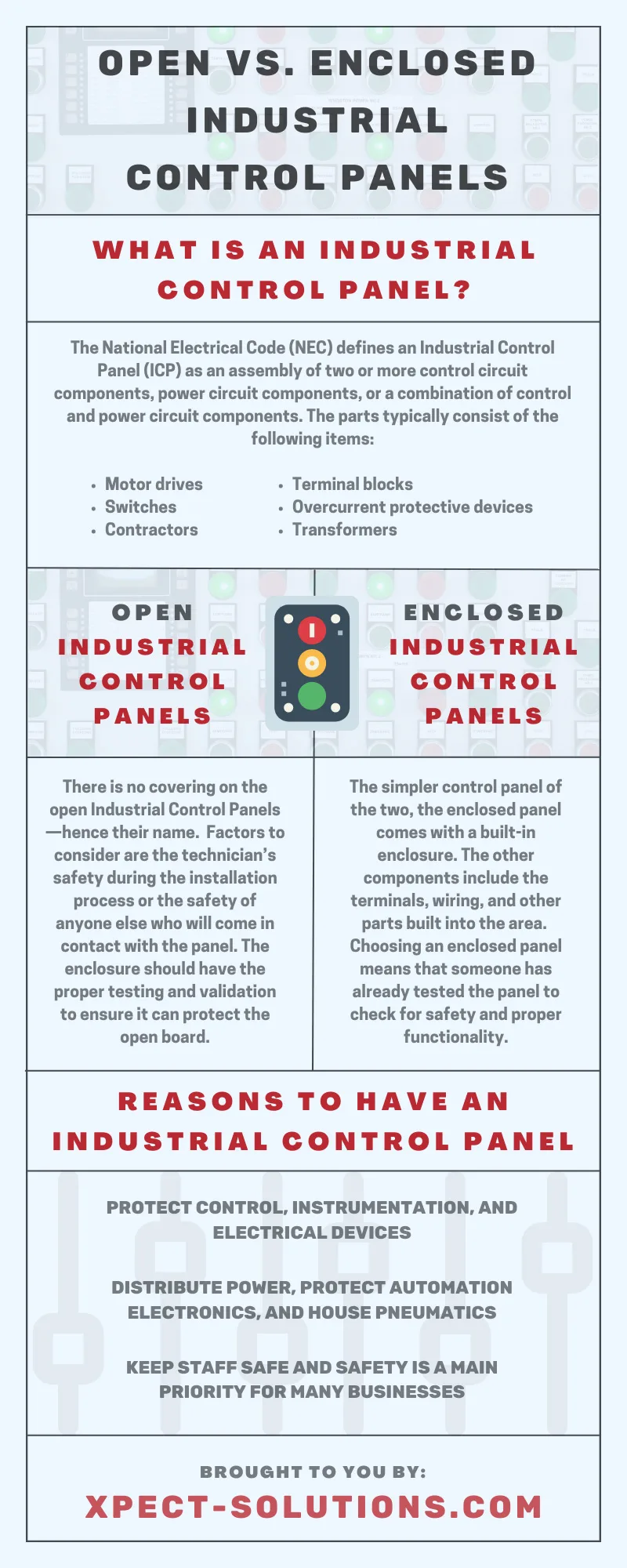 Open vs. Enclosed Industrial Control Panels