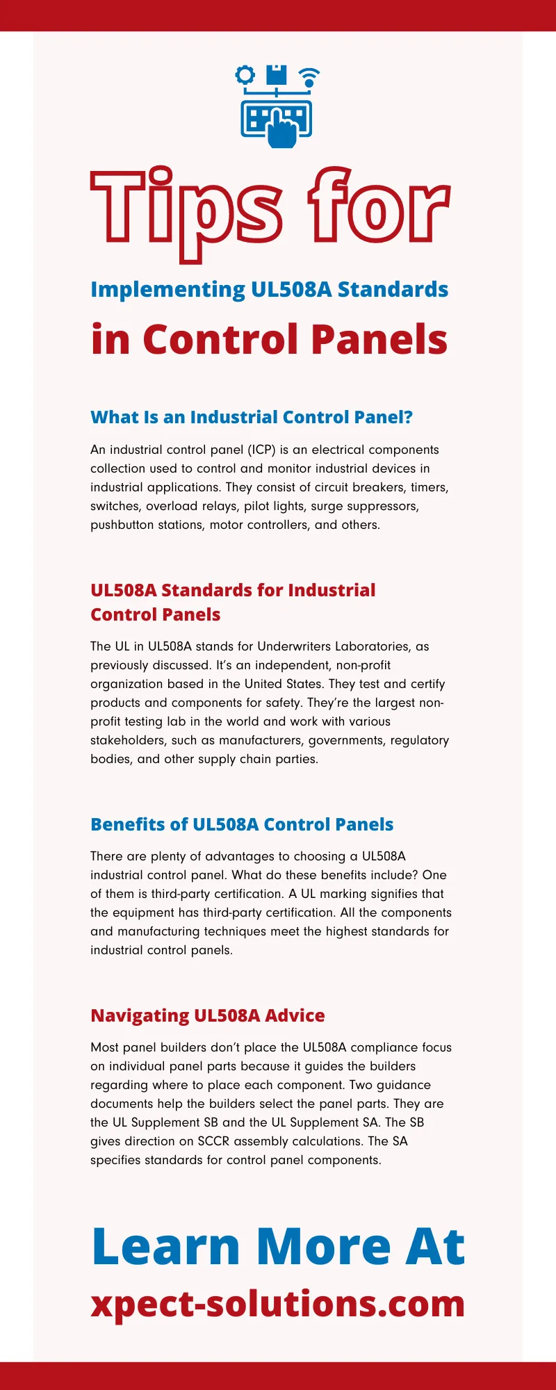 Tips for Implementing UL508A Standards in Control Panels